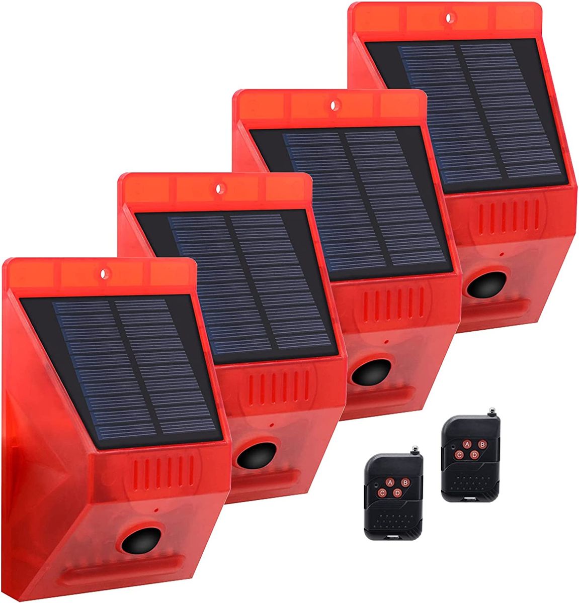 Solar Light Motion Detector And Alarm Light Siren Waterproof