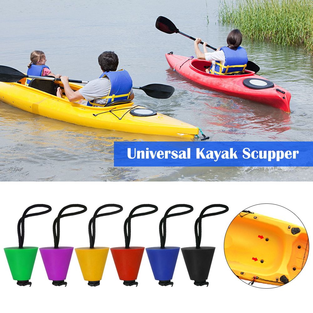 6PCS Best Universal Kayak Scupper Plug Kit Kayak Scupper
