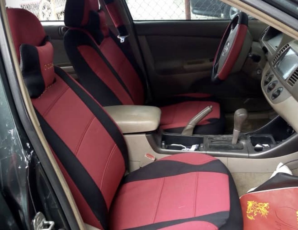 Universal Fabrics Seat Cover For Saloon/sedan Cars Red & Black