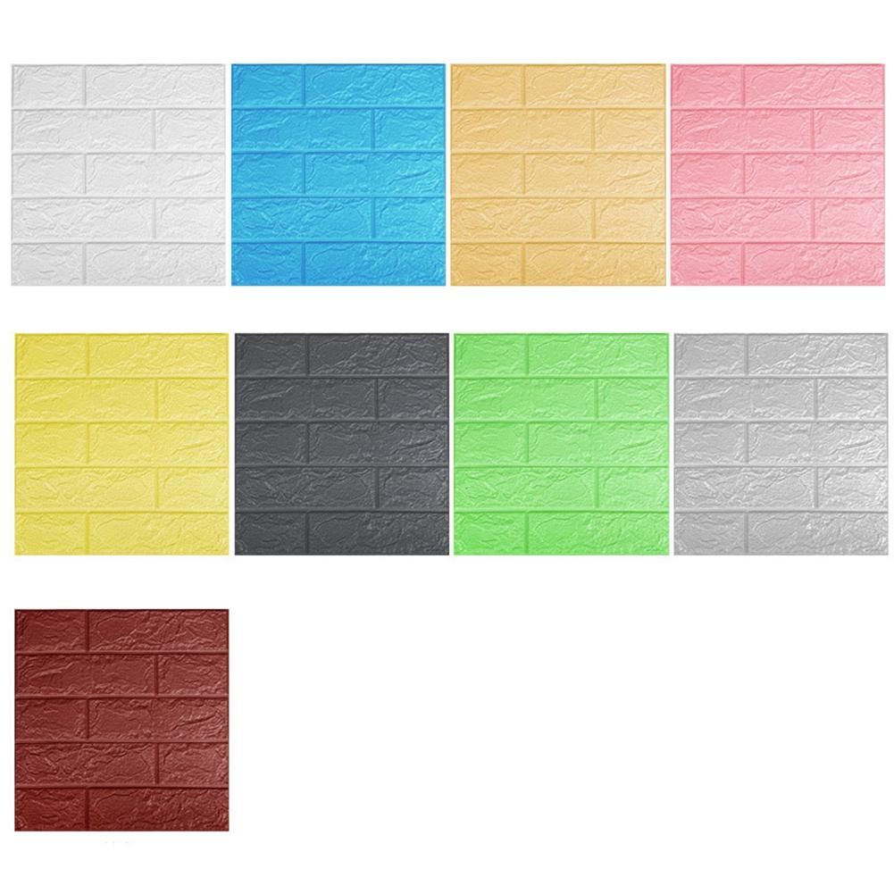 15Pcs Self to Adhesive 3D Brick Sticker DIY Waterproof Foam Wallpaper Room Kitchen Roof Ceiling Background Wall Decals to G