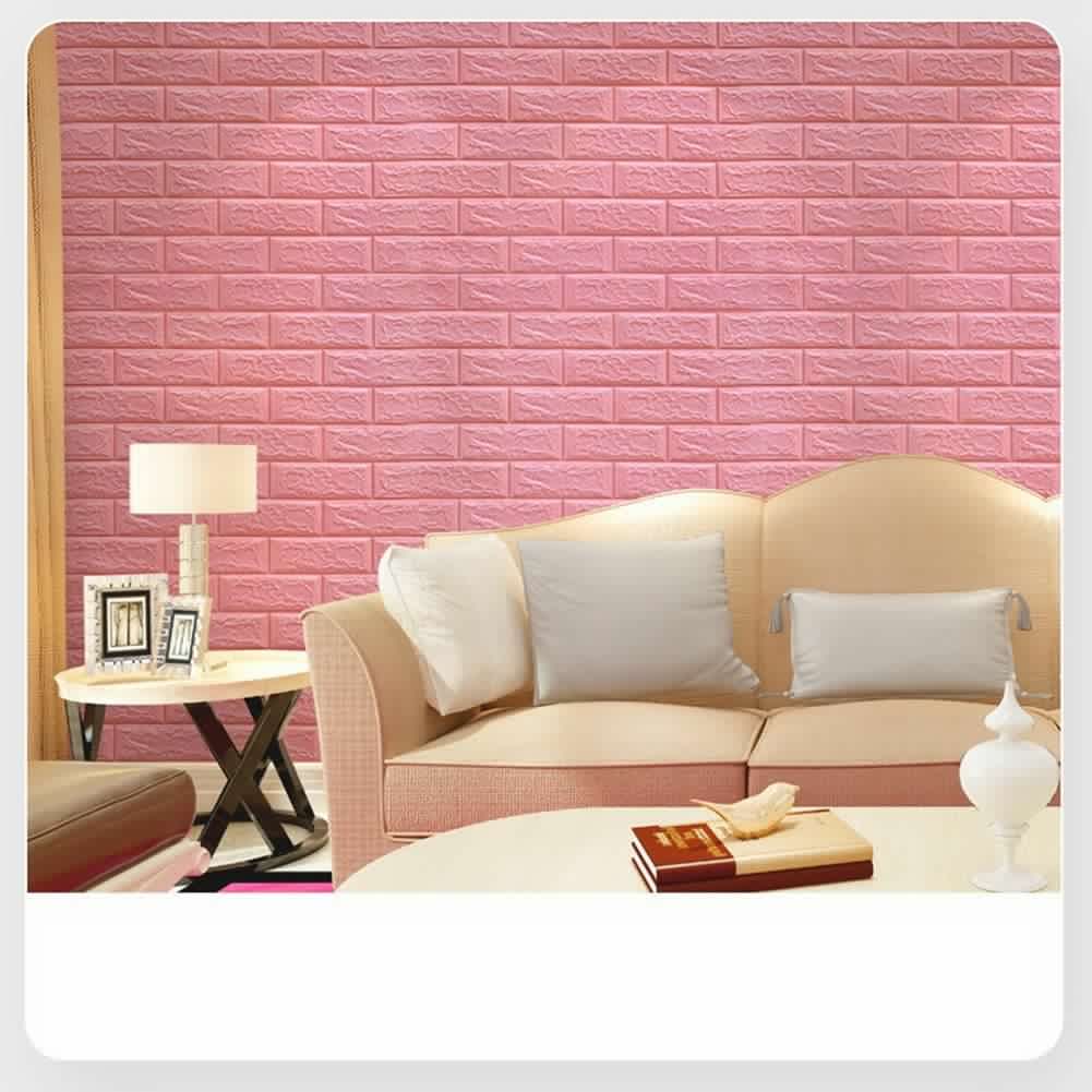 15Pcs Self to Adhesive 3D Brick Sticker DIY Waterproof Foam Wallpaper Room Kitchen Roof Ceiling Background Wall Decals to G