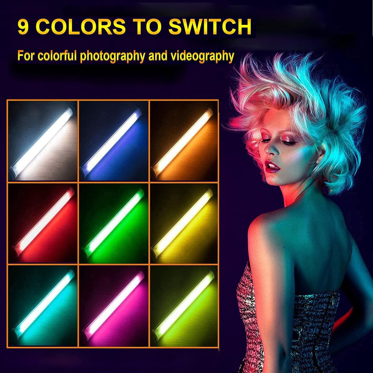 RGB Handheld LED Video Light/RGB Light Stick With Tripod