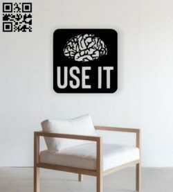 Brain Use It Wall Decoration