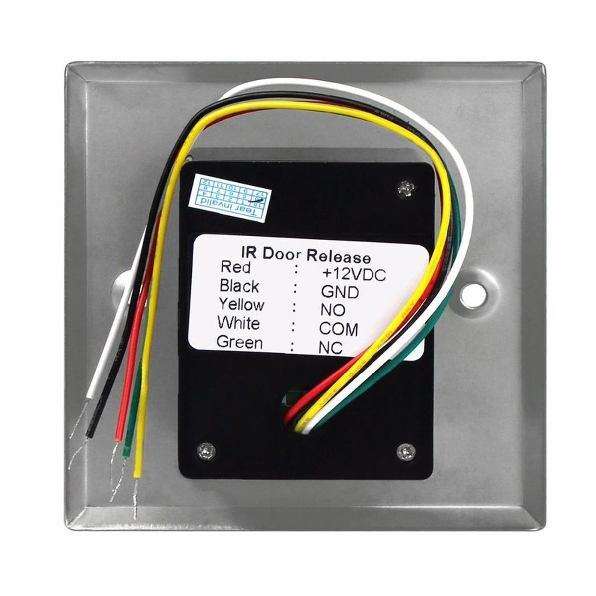 OR No Touch Sensor Exit Switch Inductive Release Button Access Control-Black & Silver