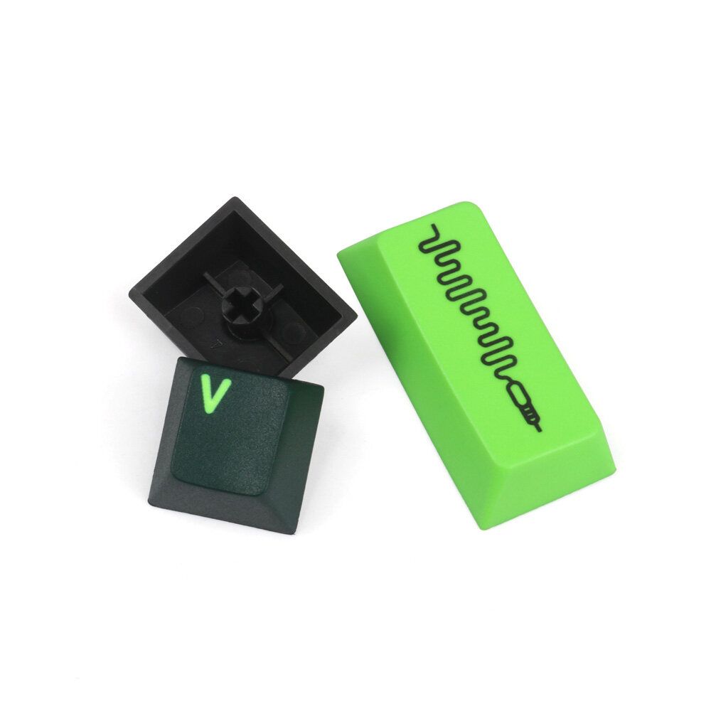 127 Keys Wavez Sonic Keycap Set Cherry Profile PBT Sublimation Keycaps For Mechanical Keyboard