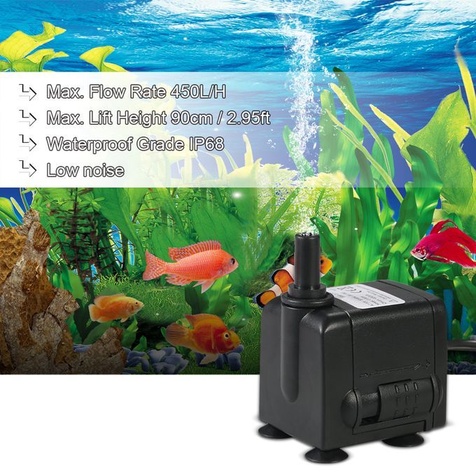 450L/H 6W Submersible Water Pump For Aquarium Tabletop Fount