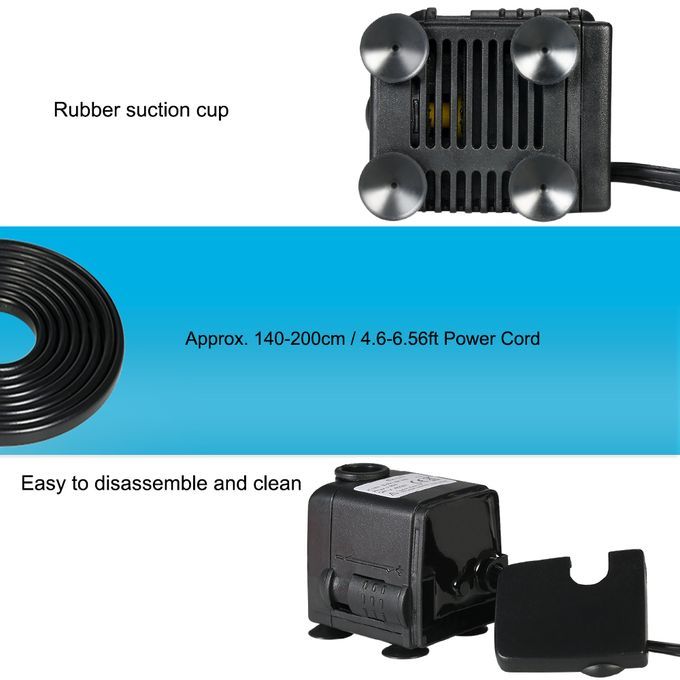 450L/H 6W Submersible Water Pump For Aquarium Tabletop Fount