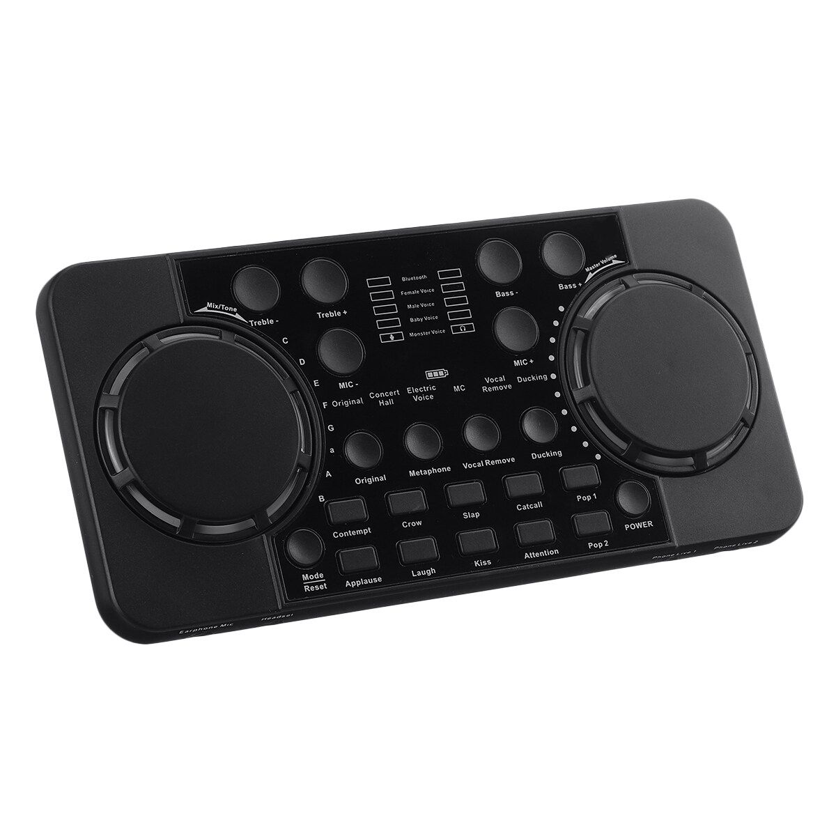 Live Sound Card Webcast Headset Mic Voice Control For IOS Android Phone Computer