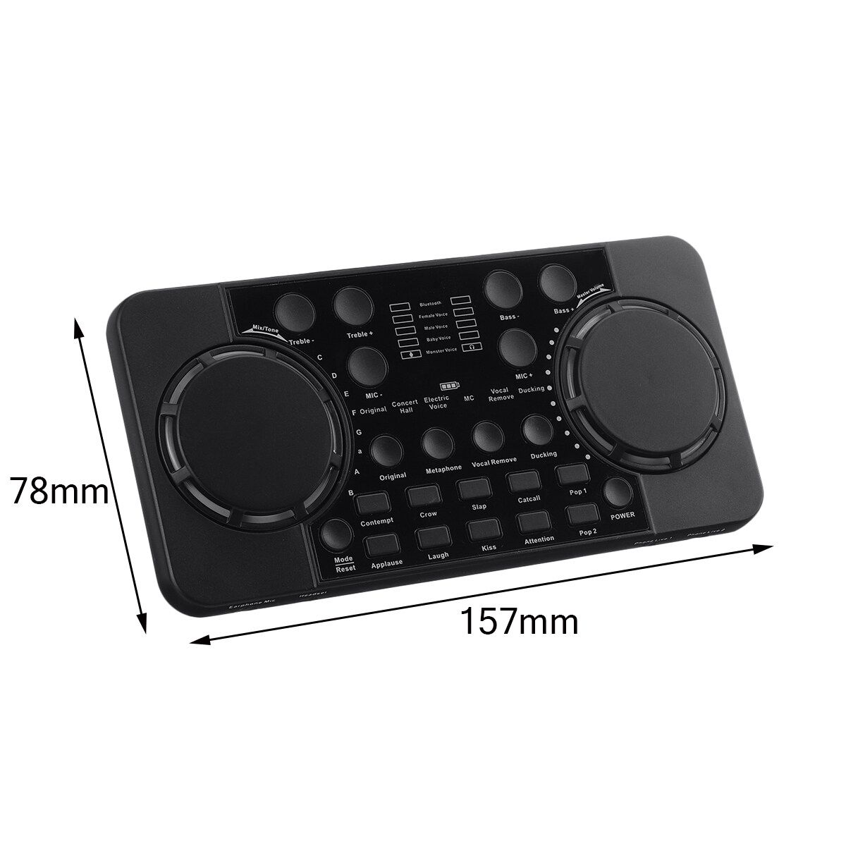 Live Sound Card Webcast Headset Mic Voice Control For IOS Android Phone Computer