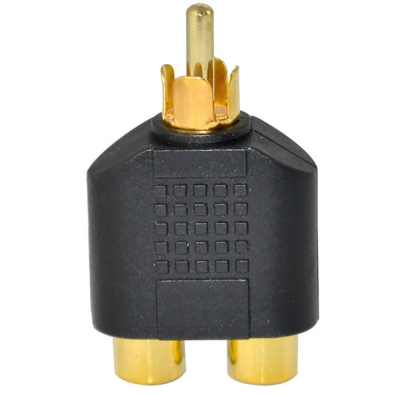 RCA Male To Double Female Socket AV Audio Video Signal Y