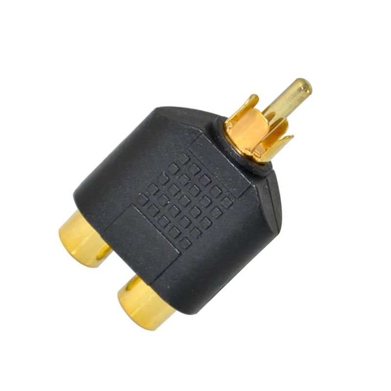 RCA Male To Double Female Socket AV Audio Video Signal Y