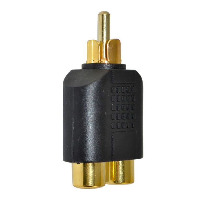 RCA Male To Double Female Socket AV Audio Video Signal Y