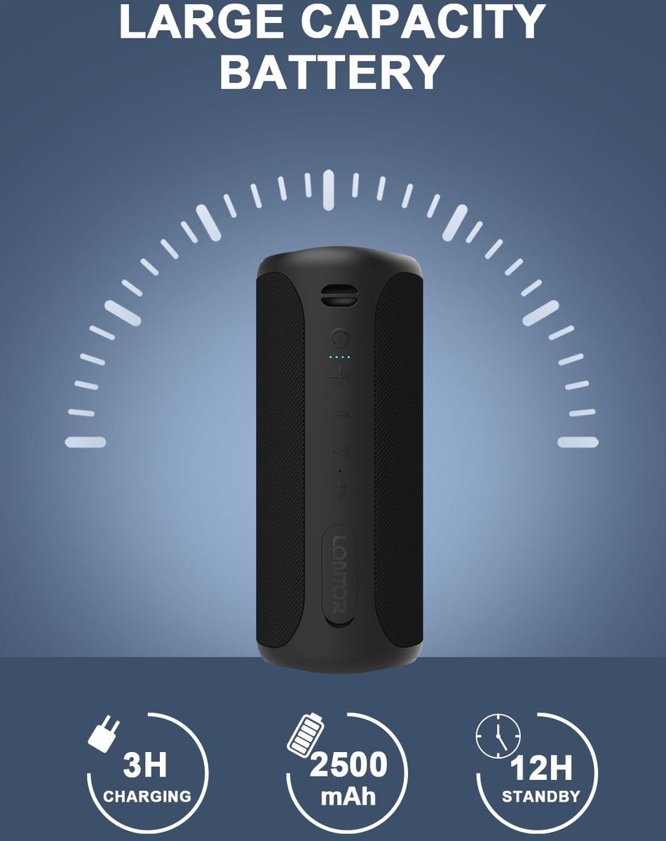 Waterproof Portable Bluetooth Speaker (JBL Alternative)