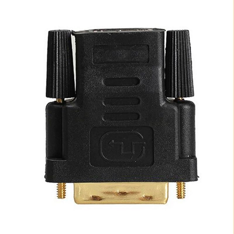 Gold Plated DVI-D Male 24+1 To HDMI-compatible Female