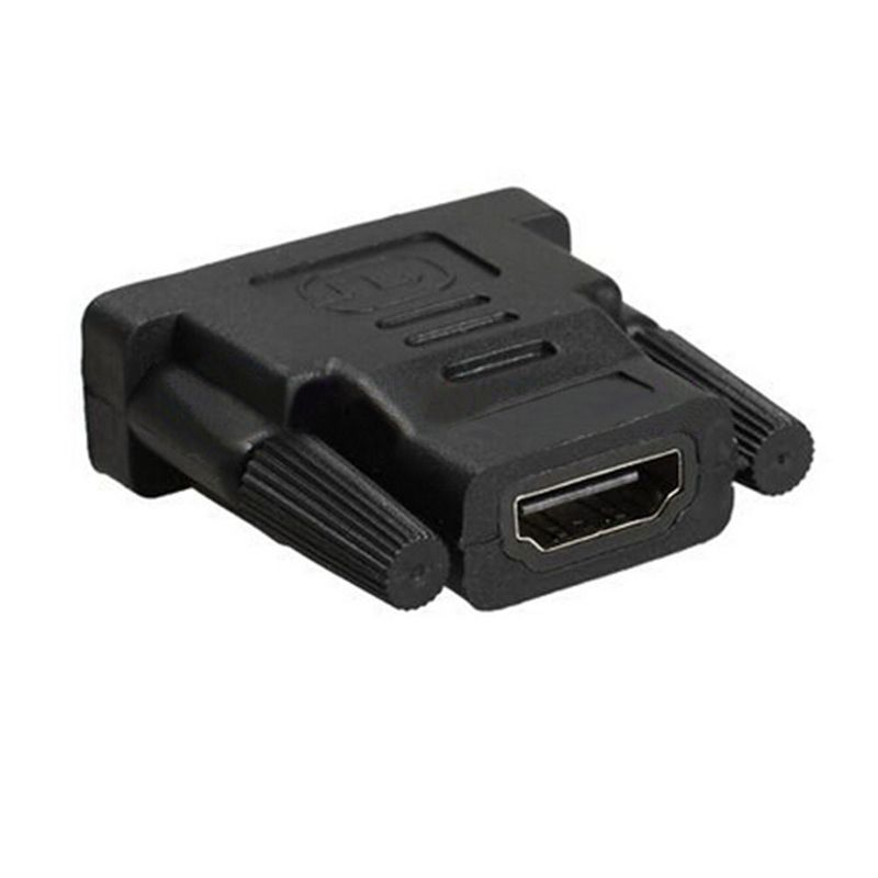 Gold Plated DVI-D Male 24+1 To HDMI-compatible Female
