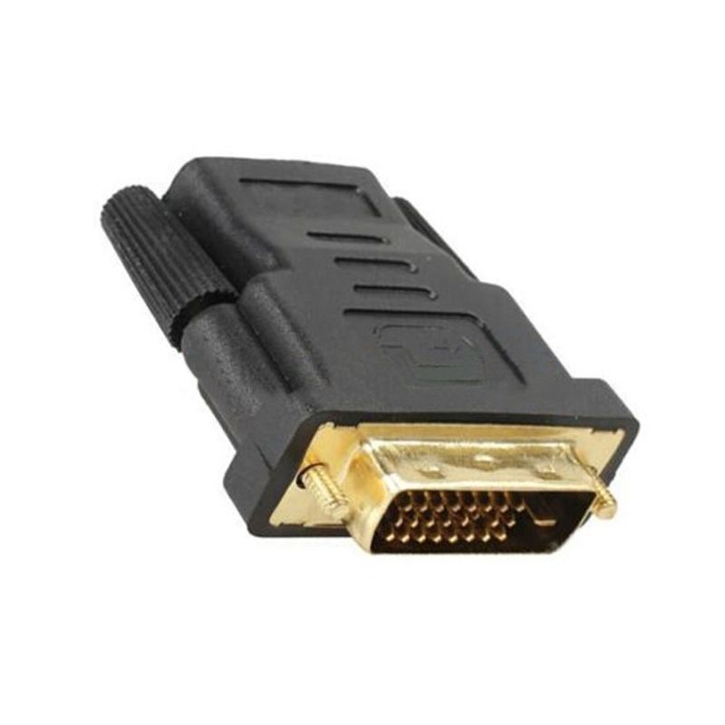 Gold Plated DVI-D Male 24+1 To HDMI-compatible Female