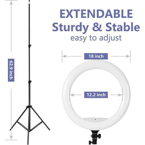 Ring Light LED 18 Inches 48cm - Ring Light Stand