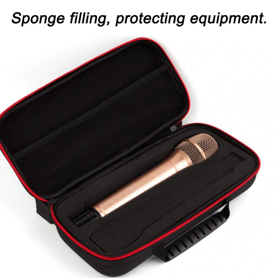 Microphone Storage Bags Portable Hard Multifunctional