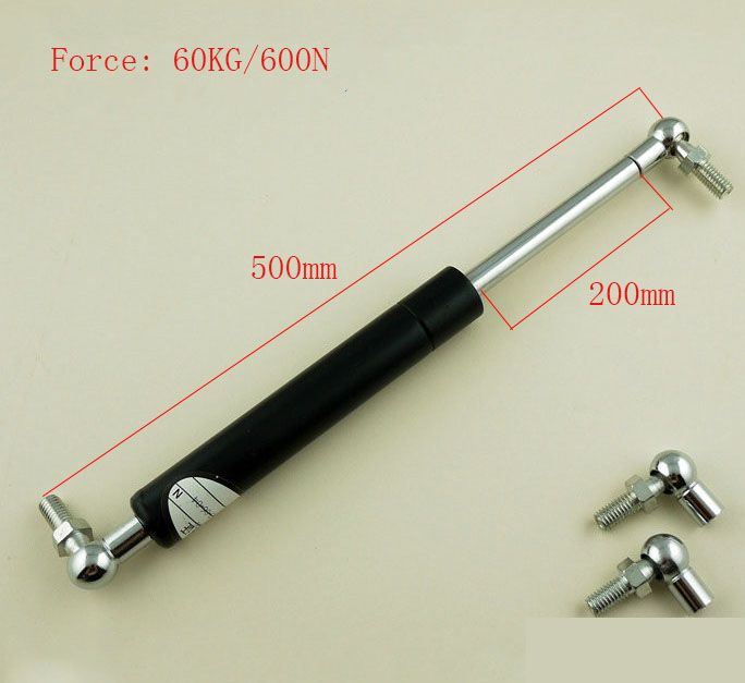200mm Stroke 60kg/600n Force Auto Gas Spring Damper Ball M8