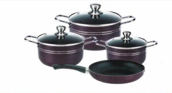7pcs Non Stick Aluminium Cooking Pots