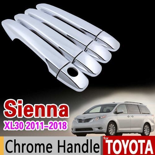 Toyota Sienna 2011-2018  Silver Door Handle Chrome/cover