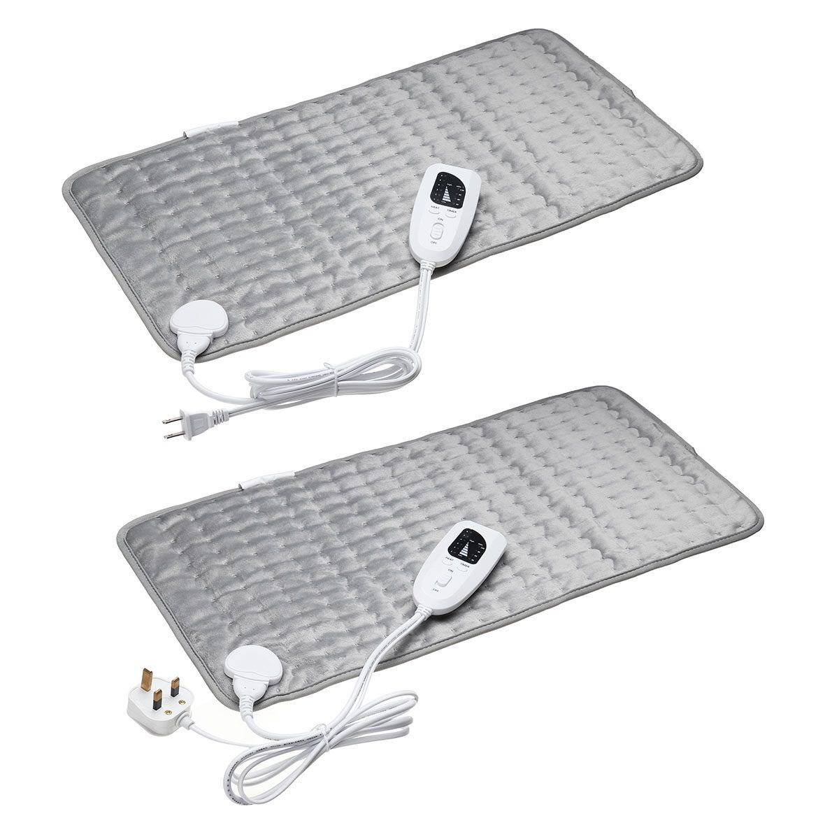 75W 6 Heating Setting Electric Thermal Therapy Heated Pad Neck Back Pain Body Relief With LED Indication UK 240V