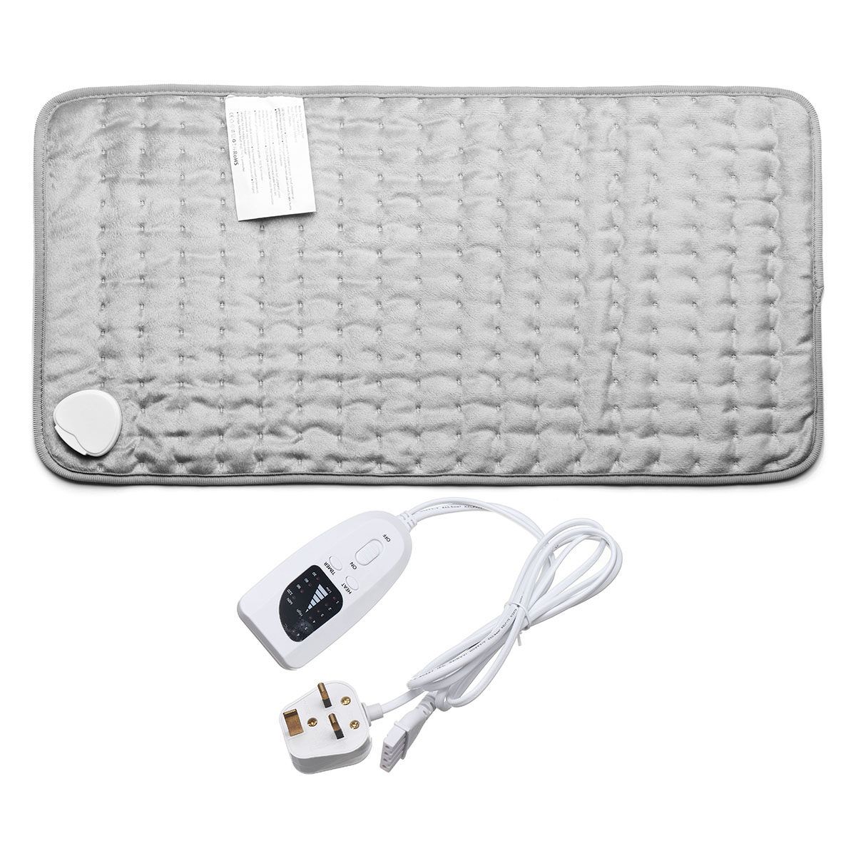 75W 6 Heating Setting Electric Thermal Therapy Heated Pad Neck Back Pain Body Relief With LED Indication UK 240V