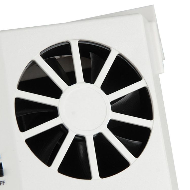 2W Solar Powered Car Auto Air Vent Cool Fan