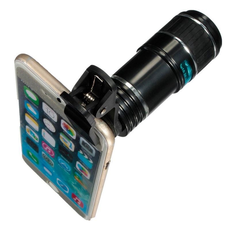 Universal 12X Zoom Optical Clip Telephoto Telescope Camera Lens For Mobile Phone Lens Camera Zoom