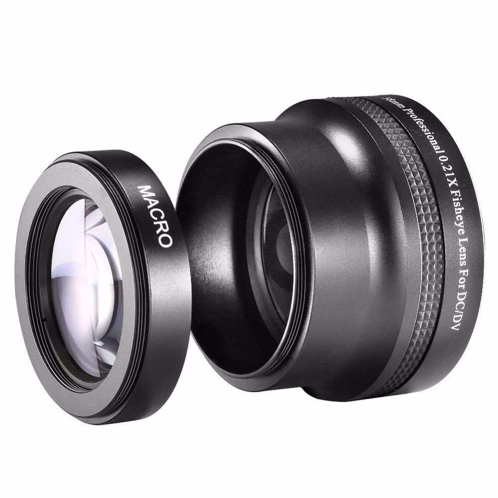 58mm AF 0.21X Wide Angle + Fish-eye Lens for Canon Nikon Sony Pentax Olympus Camera