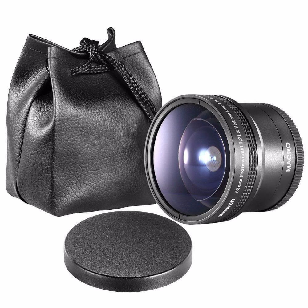 58mm AF 0.21X Wide Angle + Fish-eye Lens for Canon Nikon Sony Pentax Olympus Camera