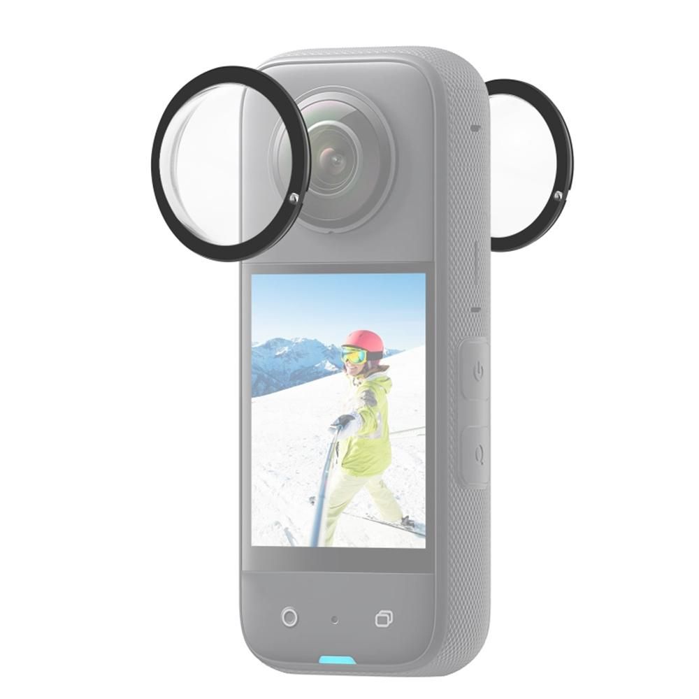 2pcs Panoramic Camera Lens Guards Lens Protective Cover Lens Protector Compatible with Insta360 X3 Camera