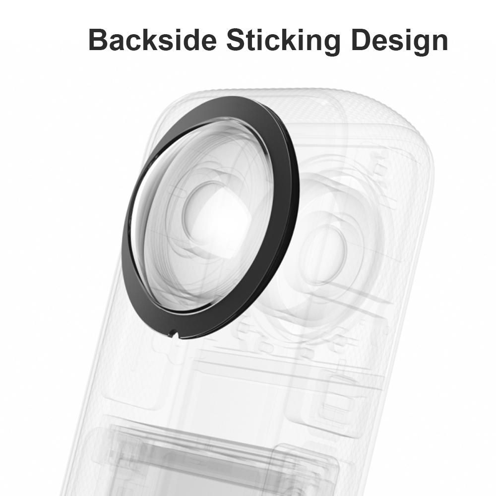 2pcs Panoramic Camera Lens Guards Lens Protective Cover Lens Protector Compatible with Insta360 X3 Camera
