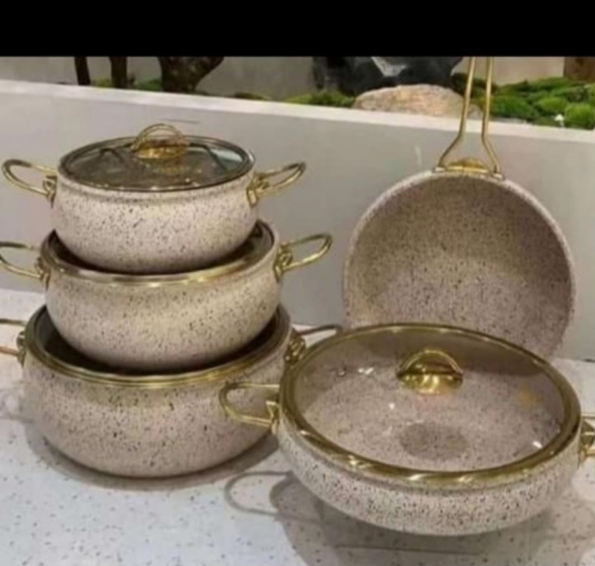 5 Set Granite  Pot Set