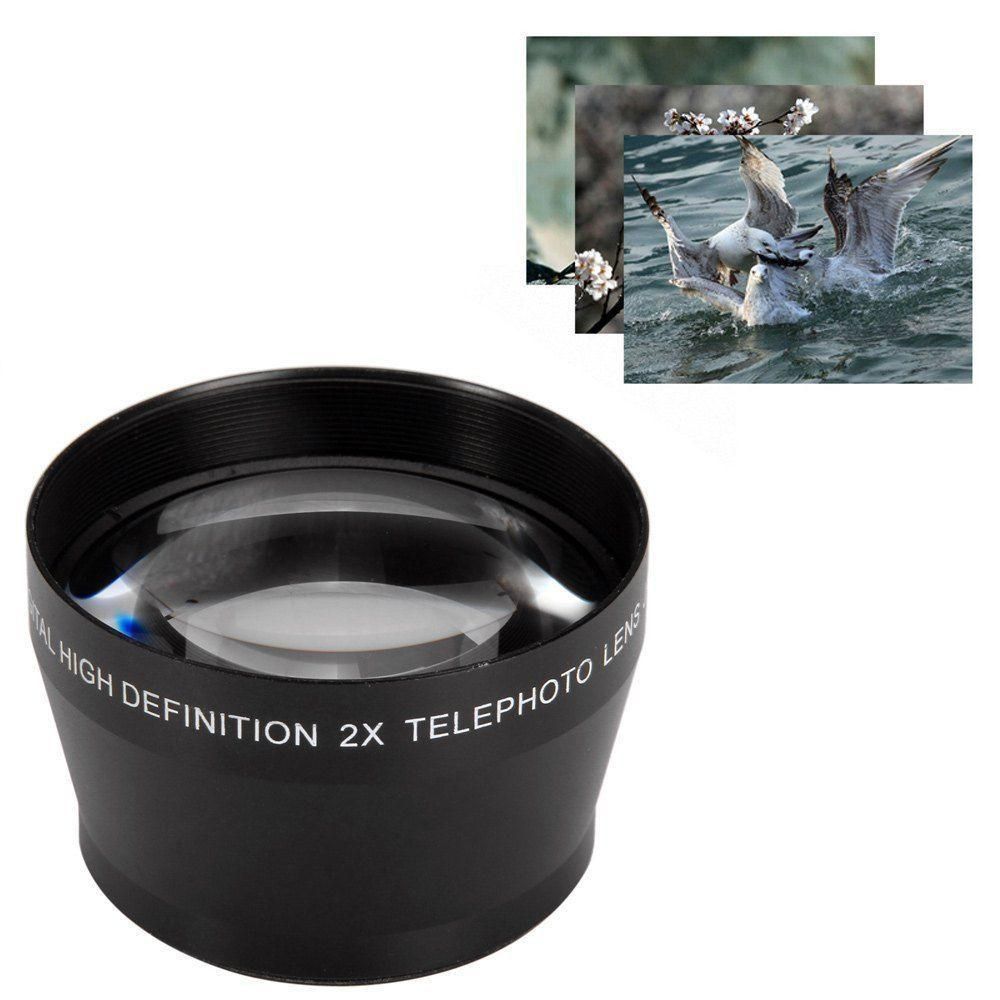 Magnification Telephoto Tele Lens, Professional 52mm 2x  for NIKON CANON PENTAX SONY etc DSLR Camera LENS