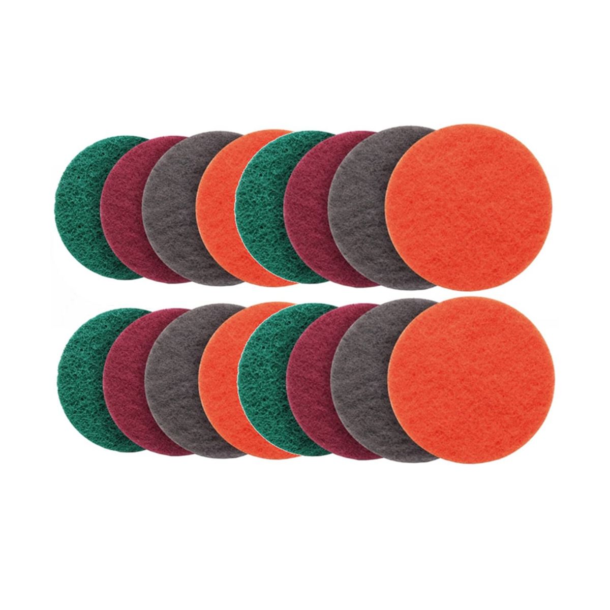 16Pcs Sanding Fleece Set Sanding Tools Polishing Pads 5inch for Wood, Stainless Steel, Furniture, Grit 180 400 800 1500