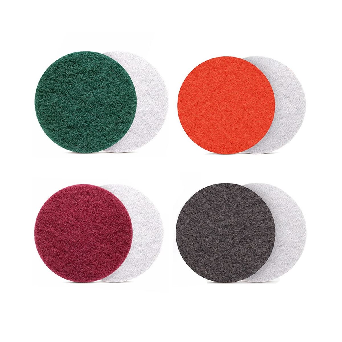 16Pcs Sanding Fleece Set Sanding Tools Polishing Pads 5inch for Wood, Stainless Steel, Furniture, Grit 180 400 800 1500