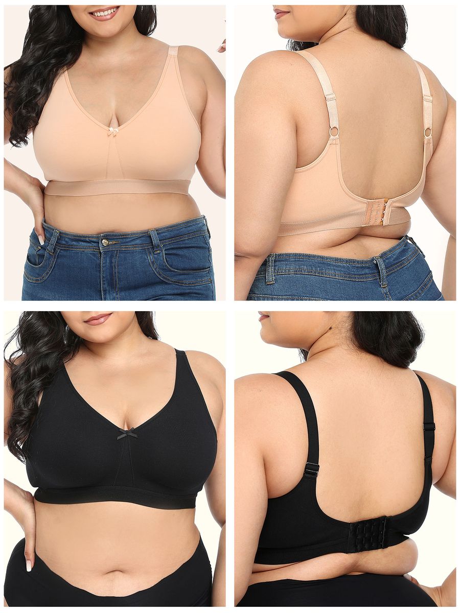 Women Plus Size Bra Full Coverage Wirefree Comfort Bralettes