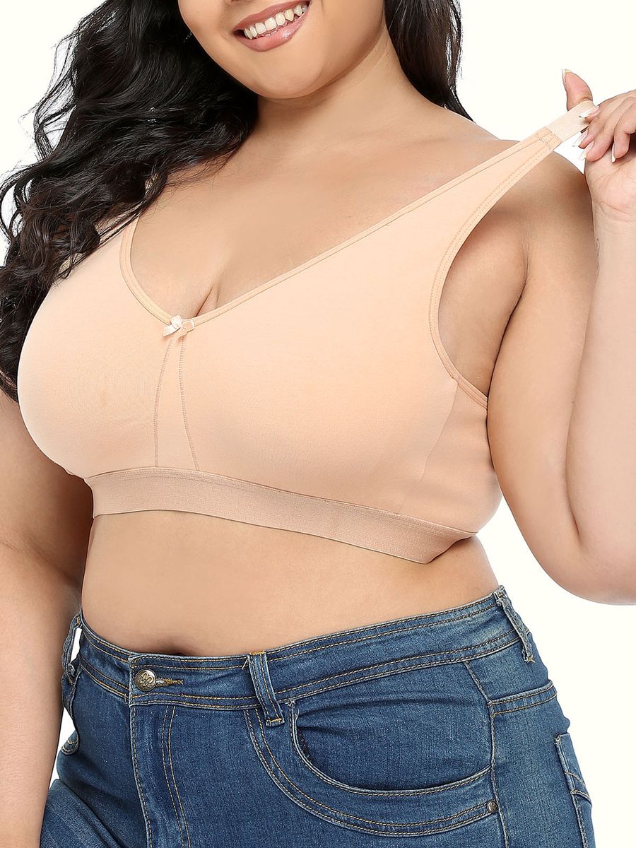 Women Plus Size Bra Full Coverage Wirefree Comfort Bralettes