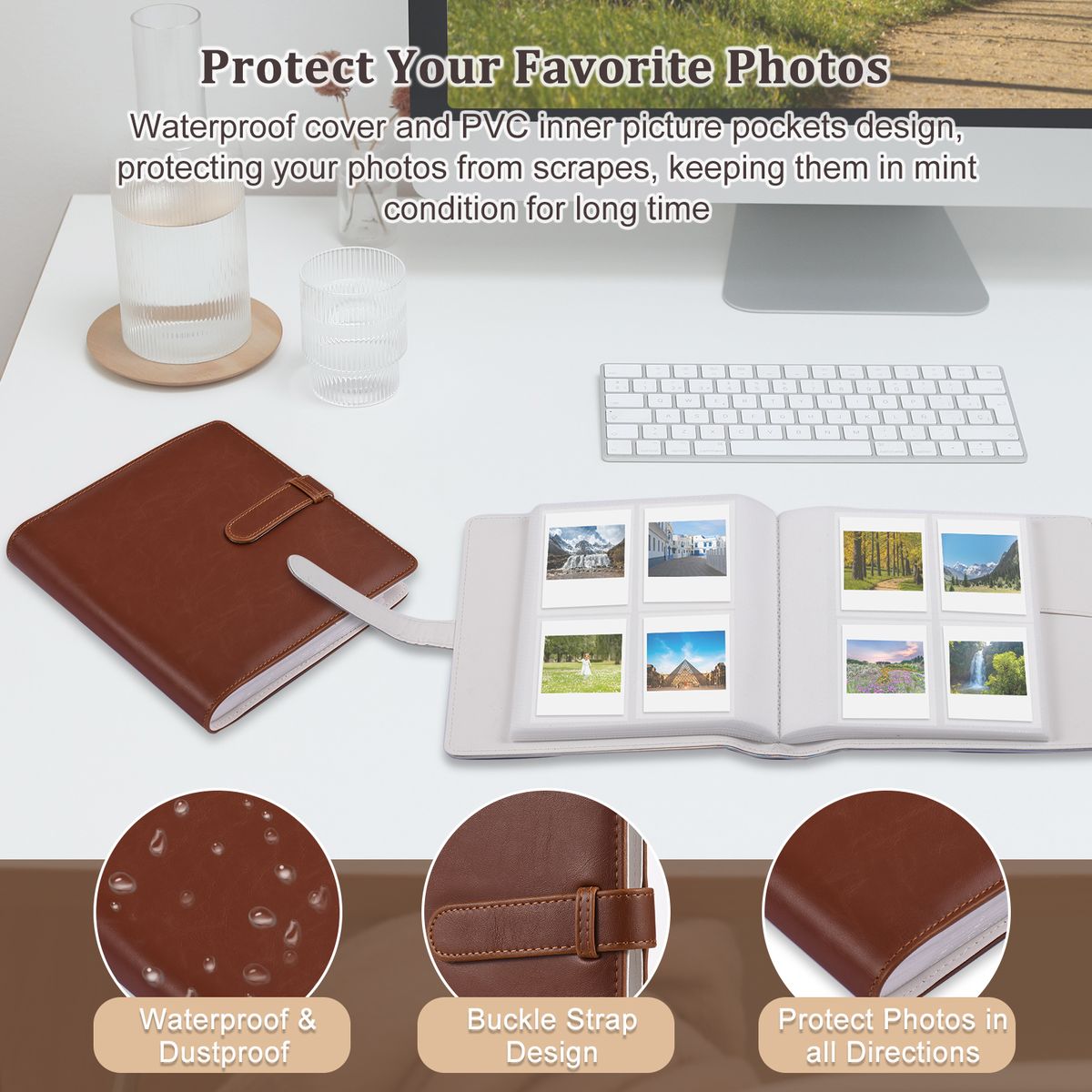 128 Pockets Photo Album Book Replacement For Fujifilms