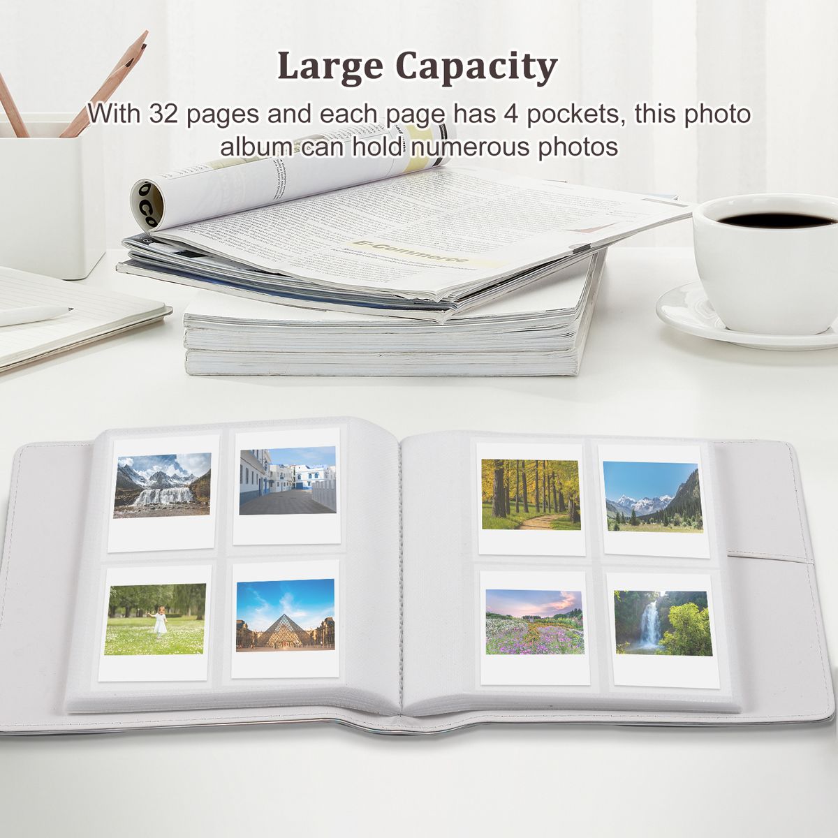128 Pockets Photo Album Book Replacement For Fujifilms