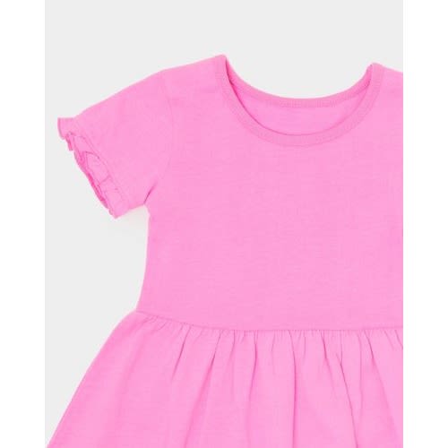 Jersey Dress - Pack Of 2- Mint/Pink