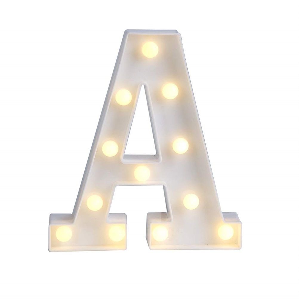 Creative 26 English Alphabet Lamp Luminous LED Letter