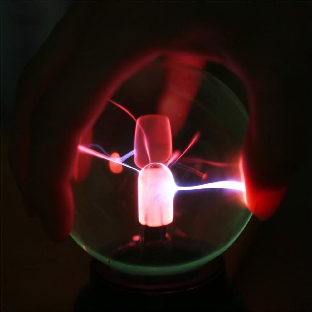 USB Magic Crystal Globe Desktop Light Plasma Ball Sphere Lightning Lamp Transparent Home Party Night Lamp Ball Night Light