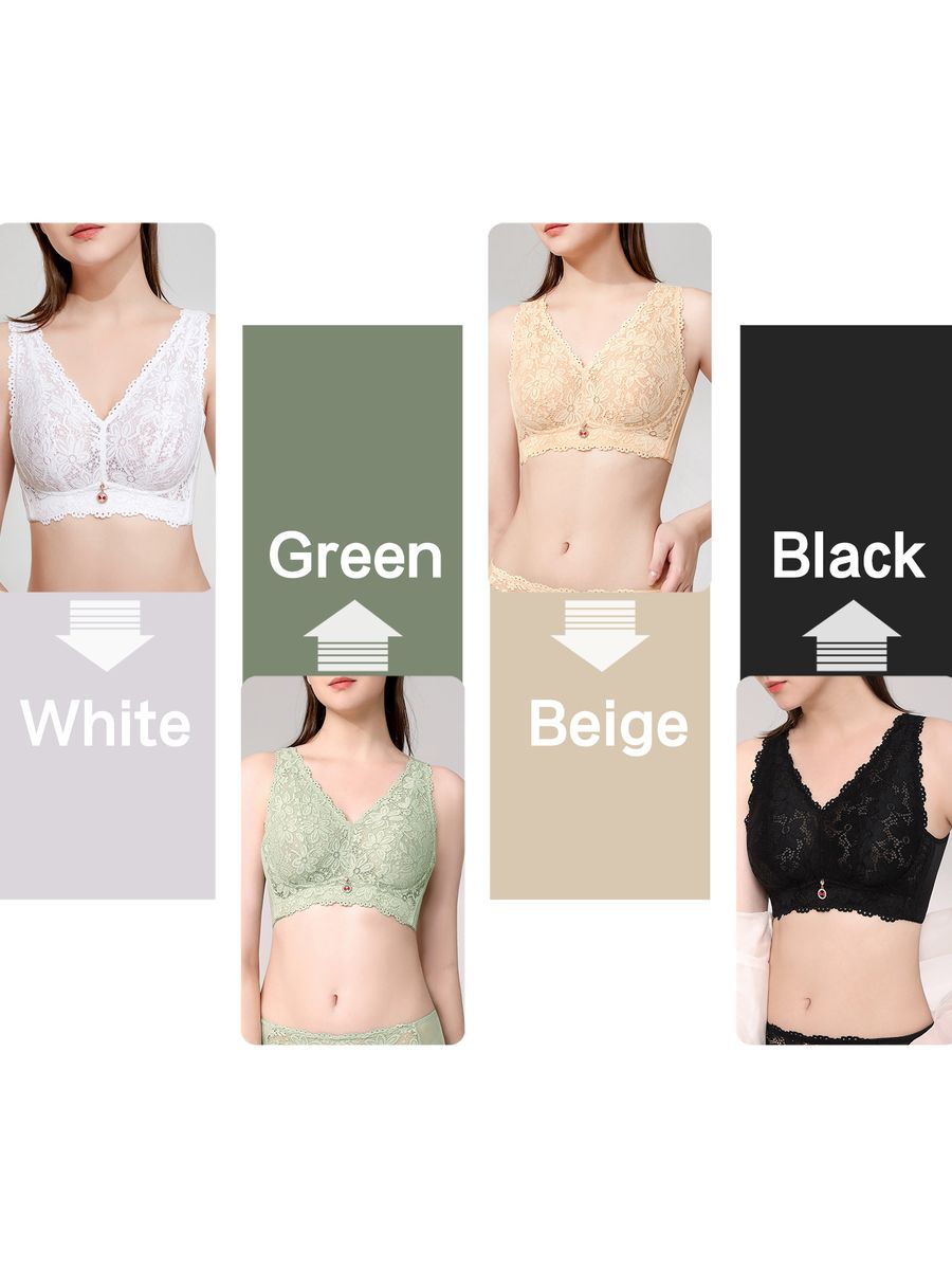 Women Lace Bra See Through No Underwire Thin Plus Size Bras