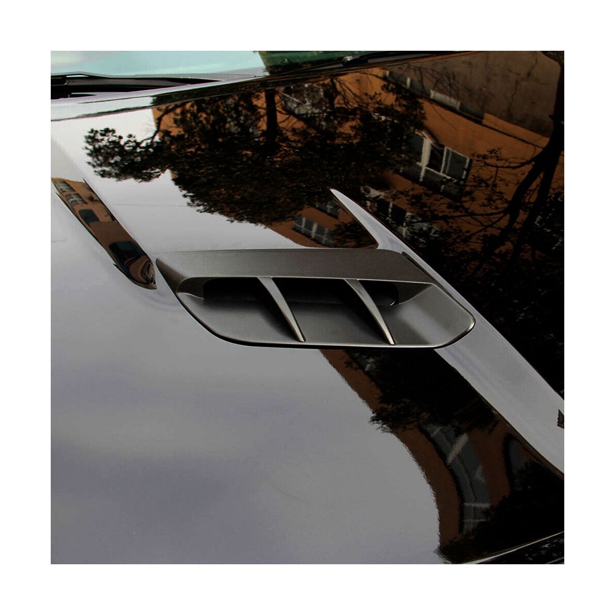 Car Black Engine Hood Air Outlet Vent Cover Trim for