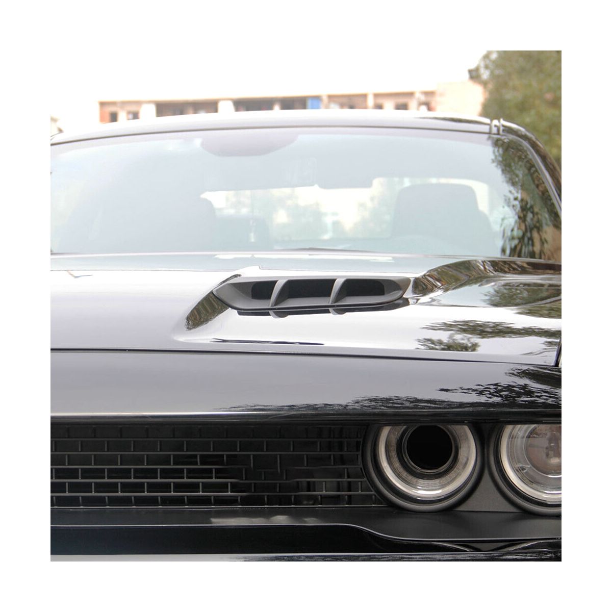 Car Black Engine Hood Air Outlet Vent Cover Trim for
