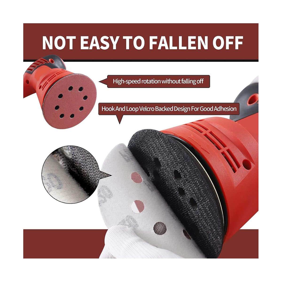 150PCS 5In Sanding Discs 8 Hole Hook and Loop Sanding Discs 40-600 Grit Sandpaper Assortment for Random Orbital Sander