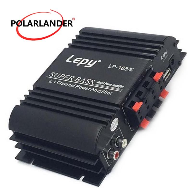 Lepy LP-168S 12V Power Subwoofer 2.1 Channel Auto Audio Car