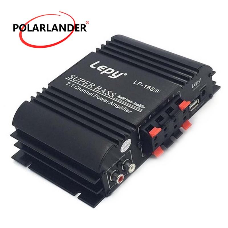 Lepy LP-168S 12V Power Subwoofer 2.1 Channel Auto Audio Car